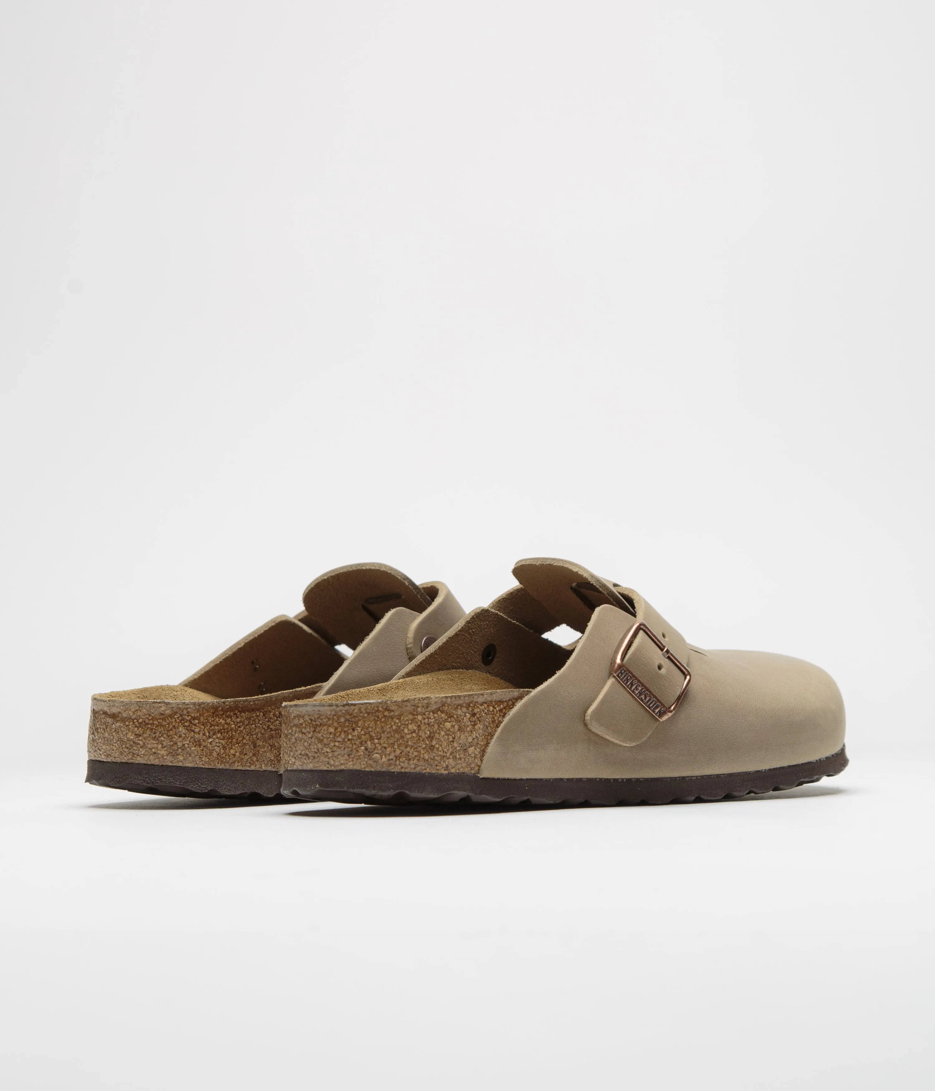 Birkenstock Boston Sandalen in schmaler Passform - Tabakbraune Birkenstock-Schuhe