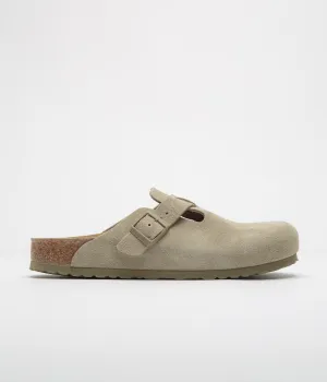 Birkenstock Boston Sandalen - Verblasstes Khaki Birkenstock Schuhe