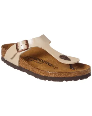 Birkenstock Gizeh Birko-Flor Sandale, 40, Metallisch