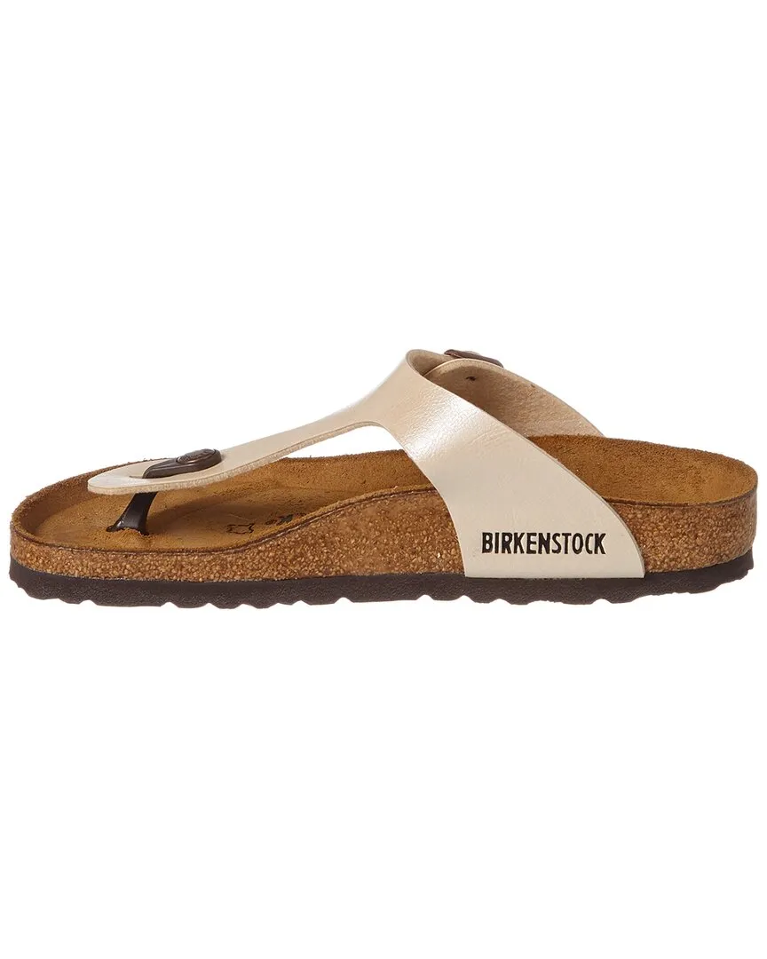 Birkenstock Gizeh Birko-Flor Sandale, 40, Metallisch