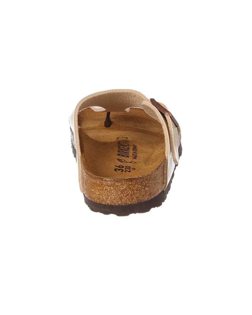 Birkenstock Gizeh Birko-Flor Sandale, 40, Metallisch