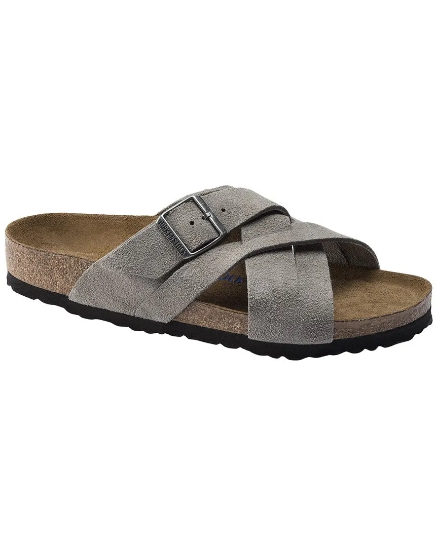 Birkenstock Lugano Soft Footbed Wildleder Sandale