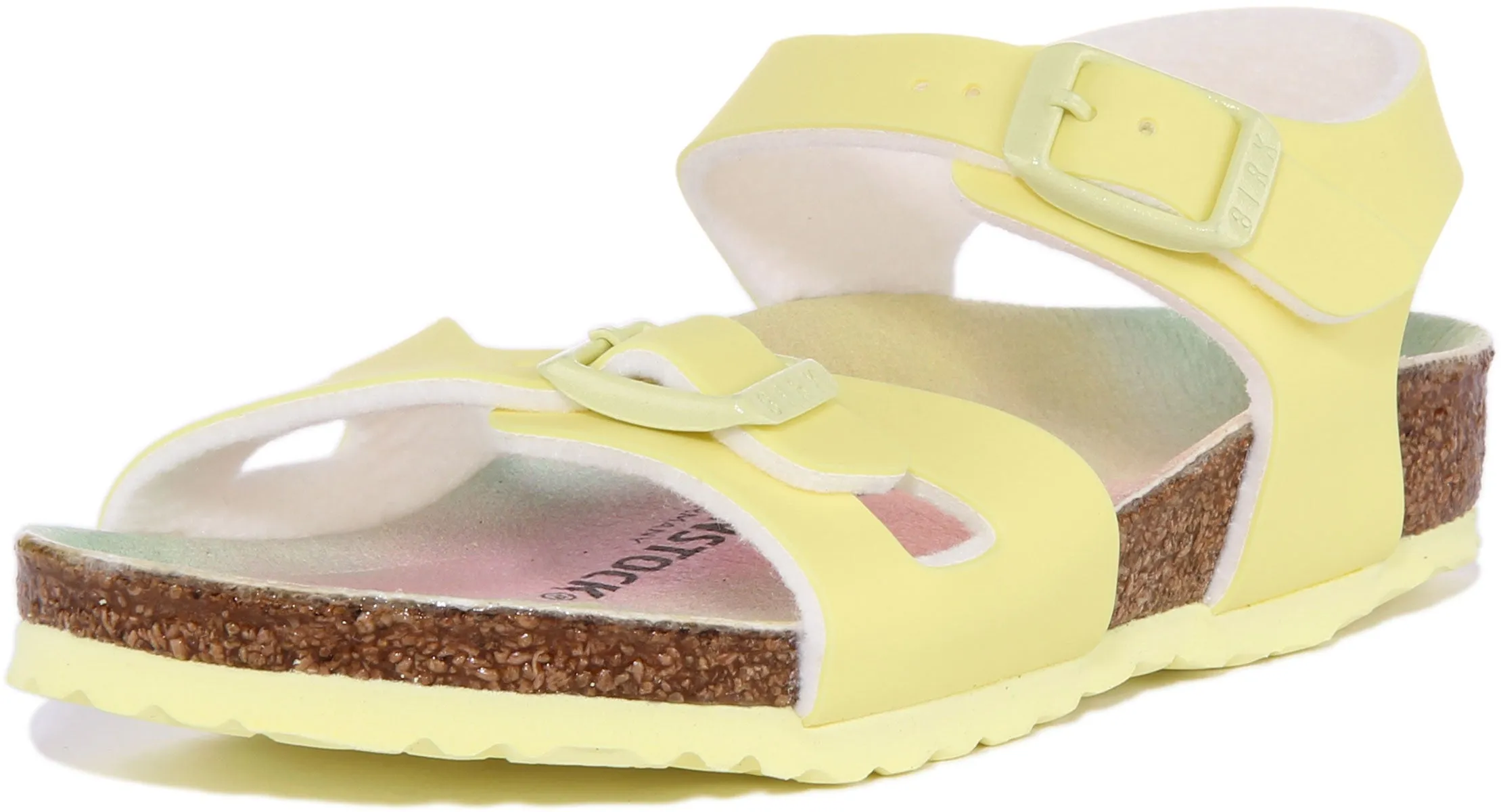Birkenstock Rio Kinder in Gelb für Kinder | Schmal geschnittene Schuhe Birkenstock