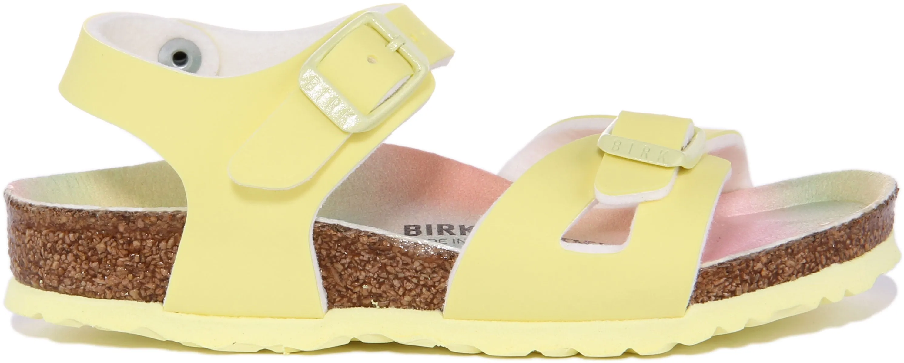 Birkenstock Rio Kinder in Gelb für Kinder | Schmal geschnittene Schuhe Birkenstock