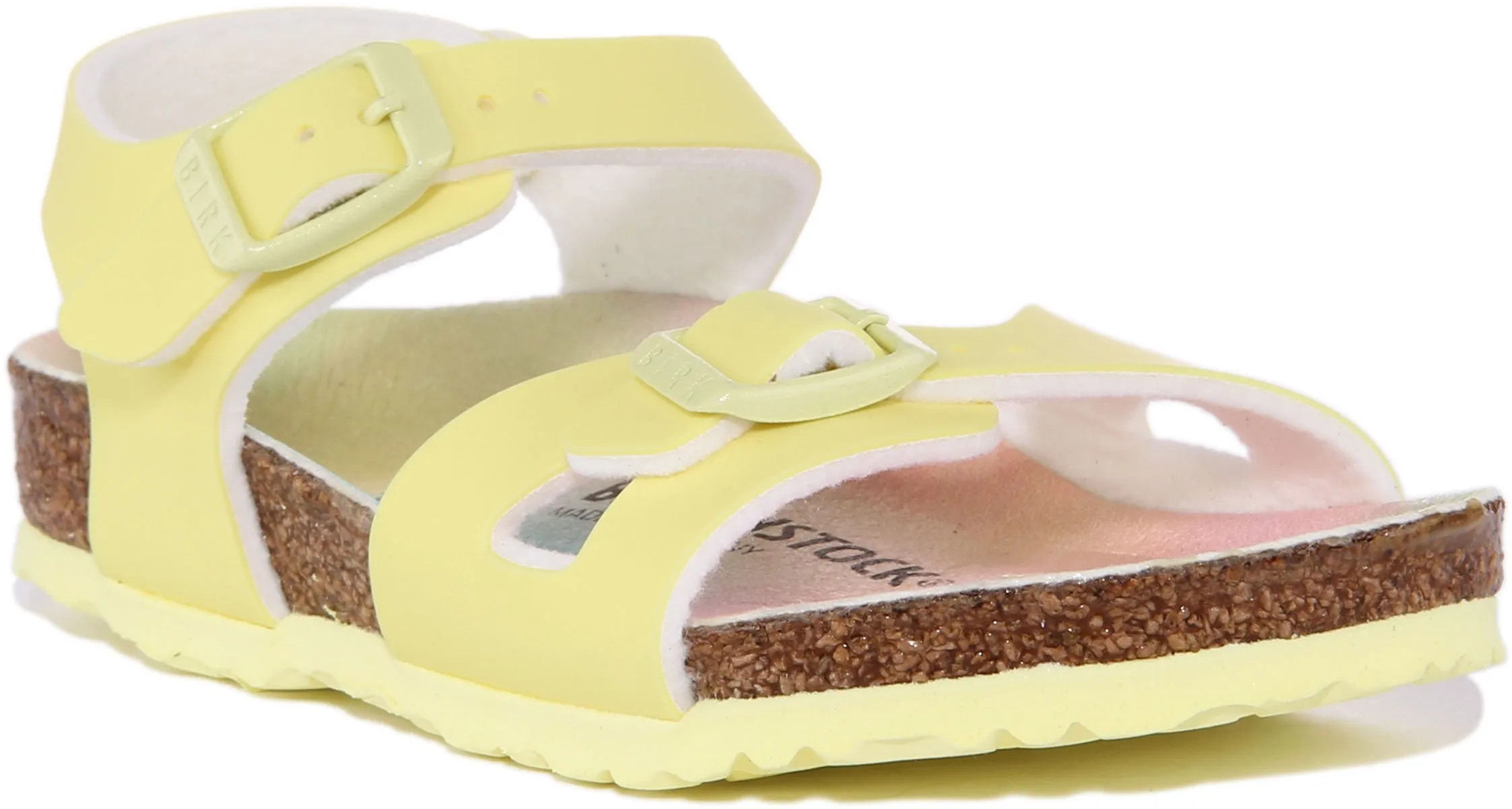Birkenstock Rio Kinder in Gelb für Kinder | Schmal geschnittene Schuhe Birkenstock