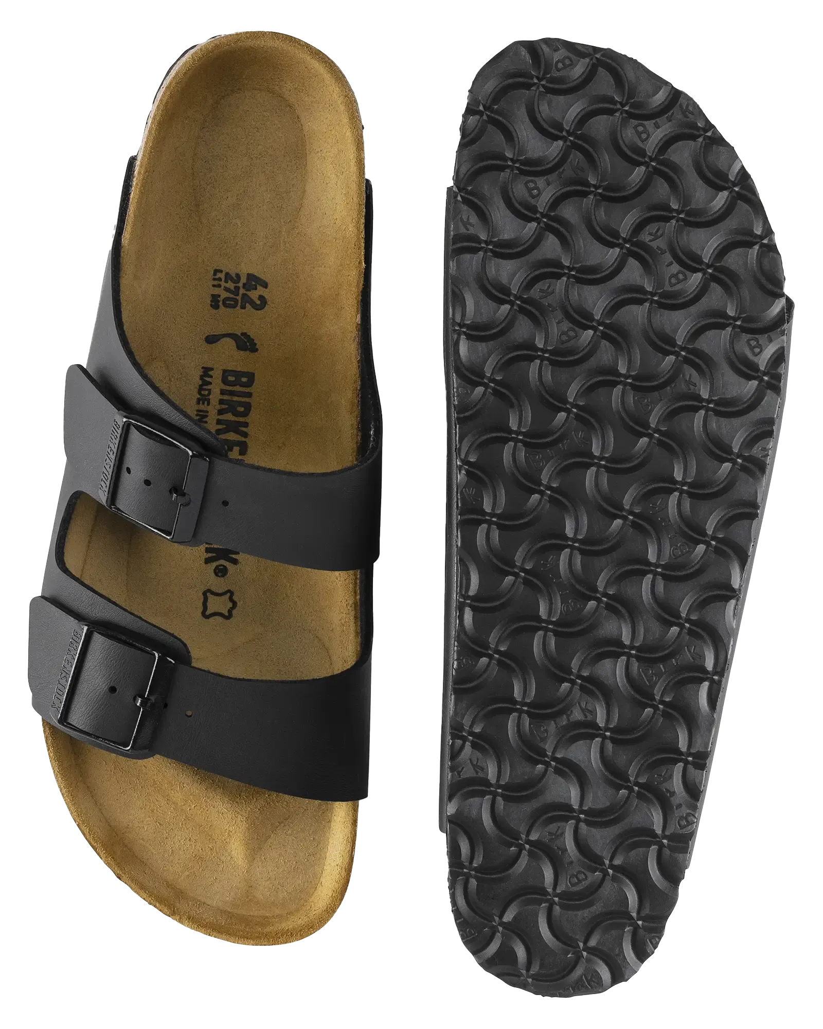 Birkenstock Sandalen Arizona Birko Flor in Schwarz
