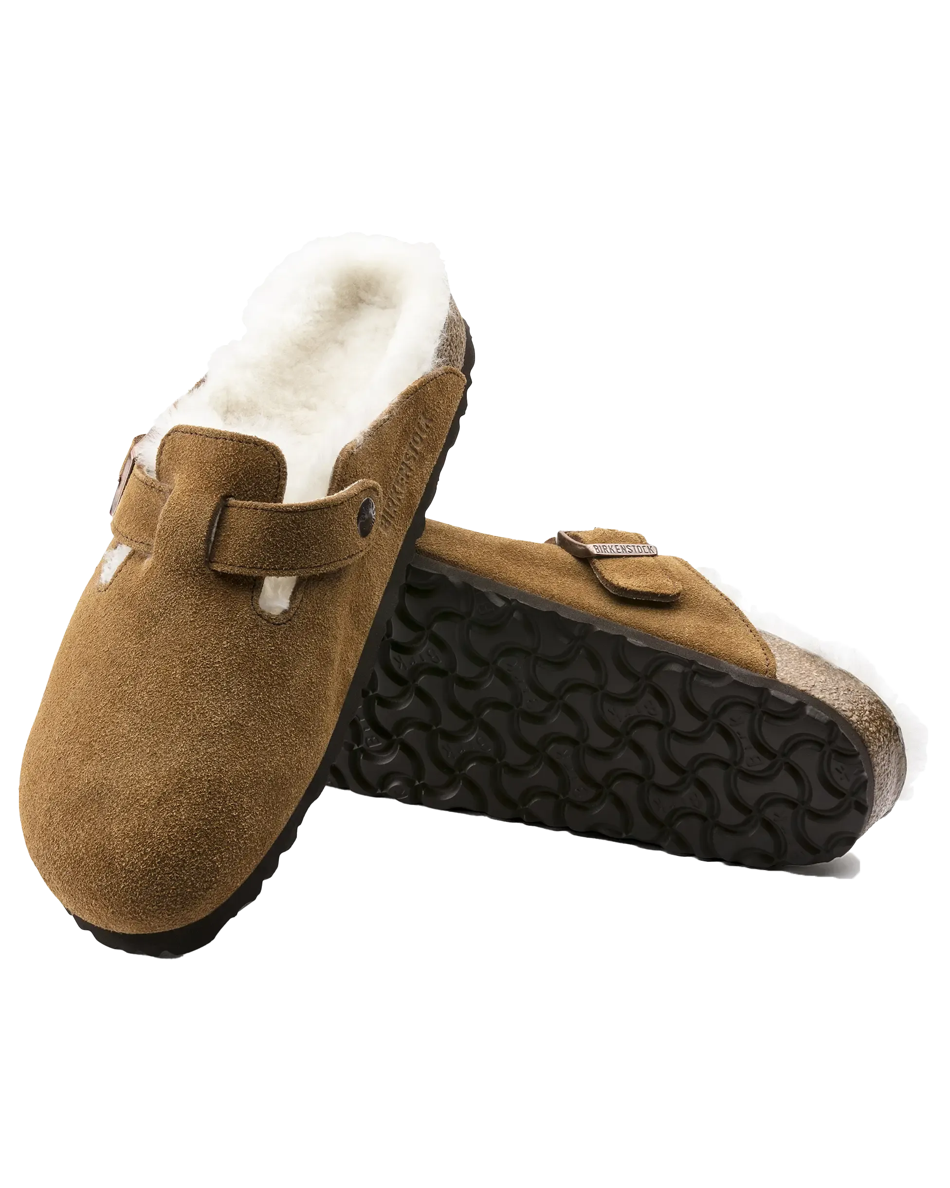 Birkenstock Schuhe Boston Shearling Hausschuhe in Nerz