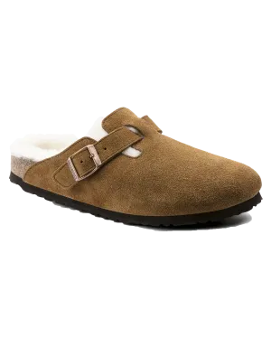 Birkenstock Schuhe Boston Shearling Hausschuhe in Nerz