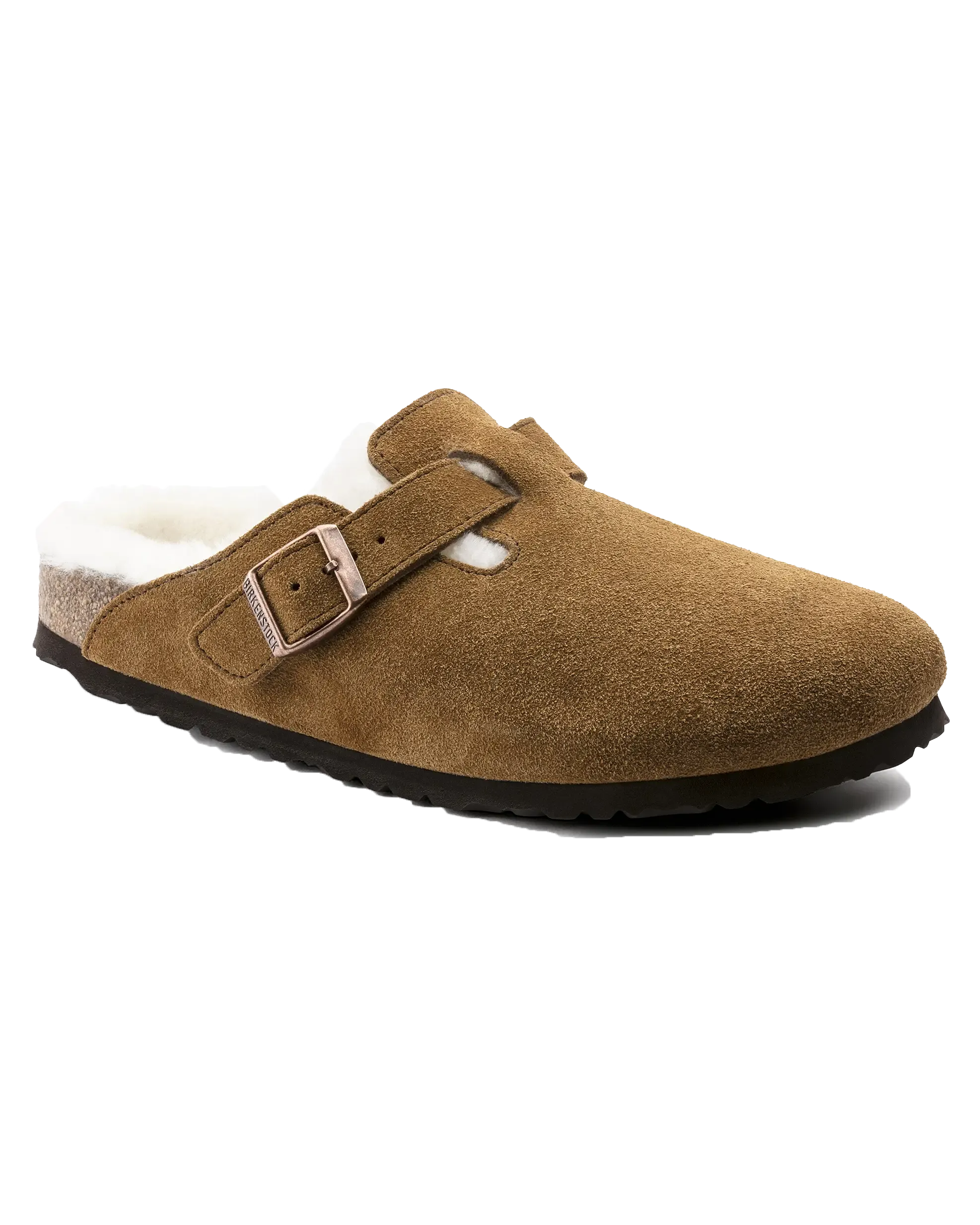 Birkenstock Schuhe Boston Shearling Hausschuhe in Nerz
