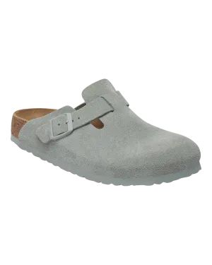 Birkenstock Sandalen Boston Wildleder in Pure Sage