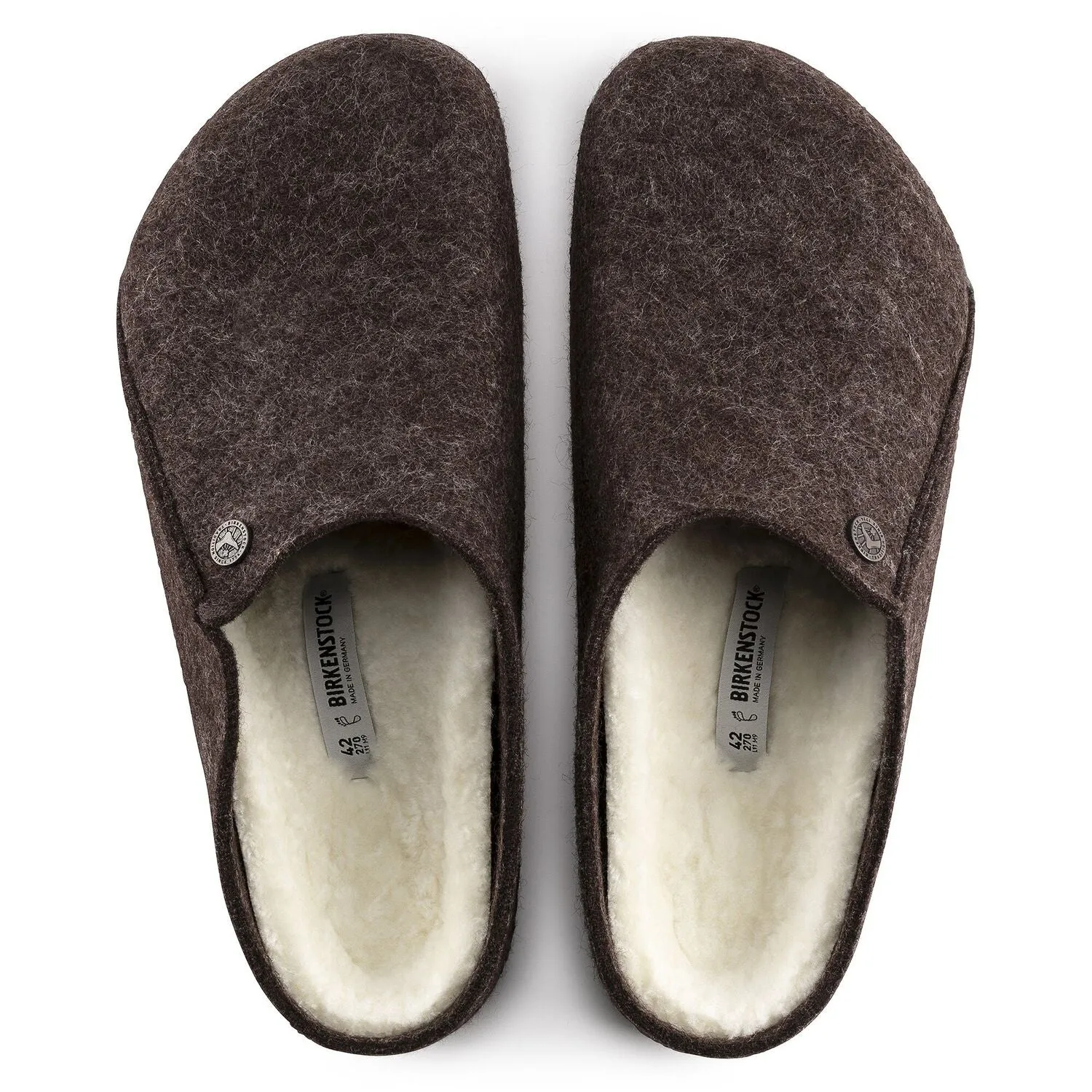 Birkenstock Schuhe Herren Zermatt Wolle/Shearling Mokka