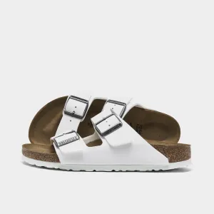 Birkenstock Damen Arizona Birko-Flor / Weiße Birkenstock-Schuhe