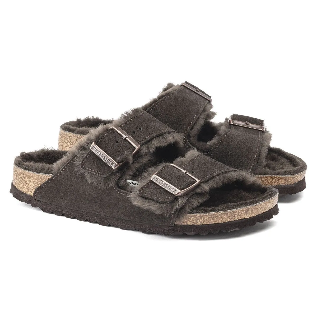 Birkenstock Damen Arizona Shearling Mokka
