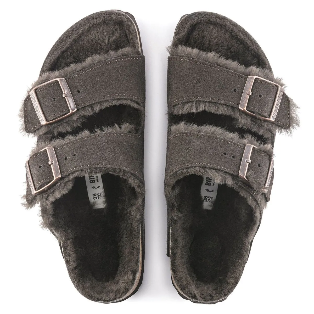 Birkenstock Damen Arizona Shearling Mokka
