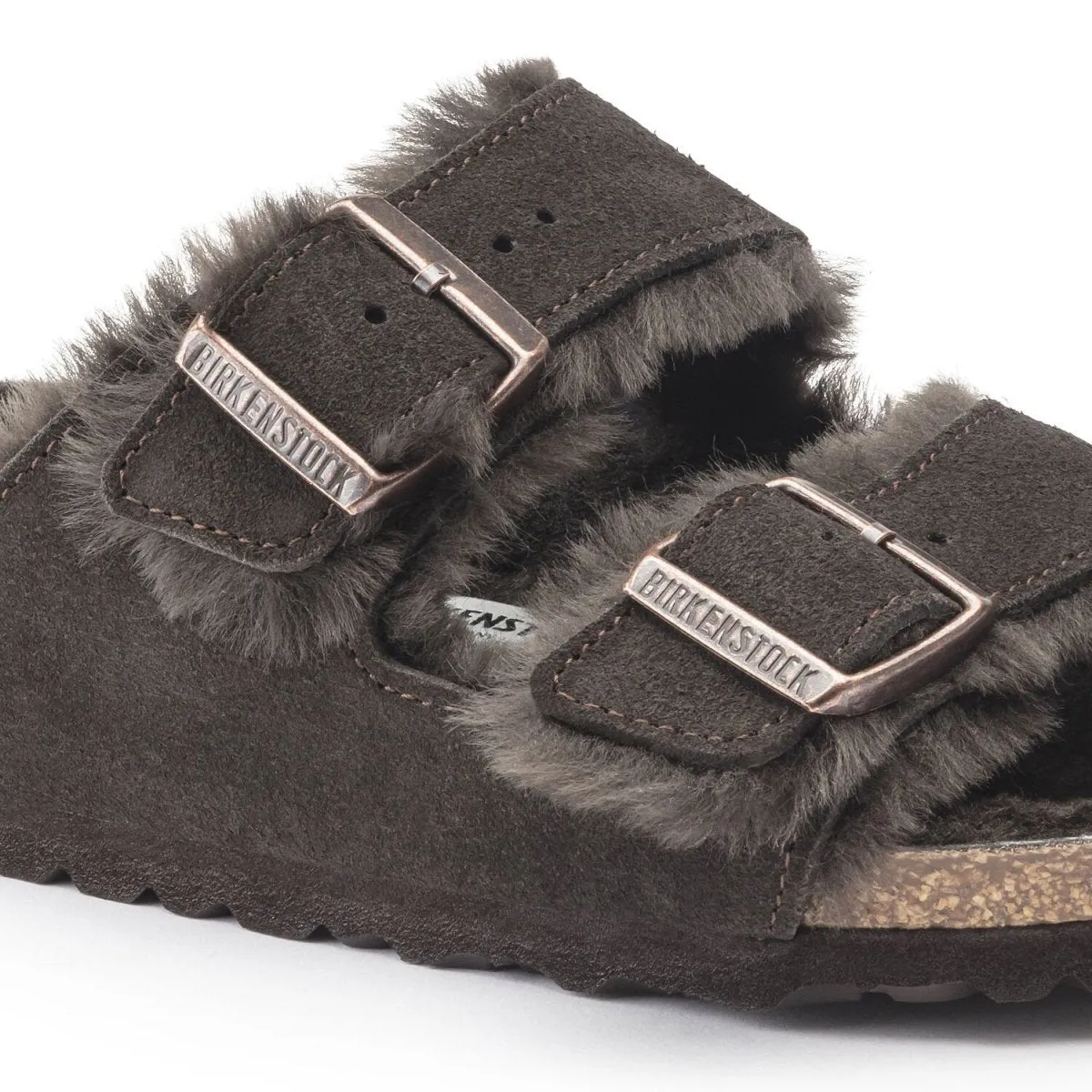 Birkenstock Damen Arizona Shearling Mokka