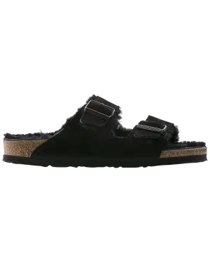 Birkenstock Damen Arizona Shearling Sandale in schmaler Ausführung