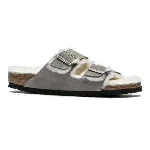 Birkenstock Damen Arizona Shearling Stone