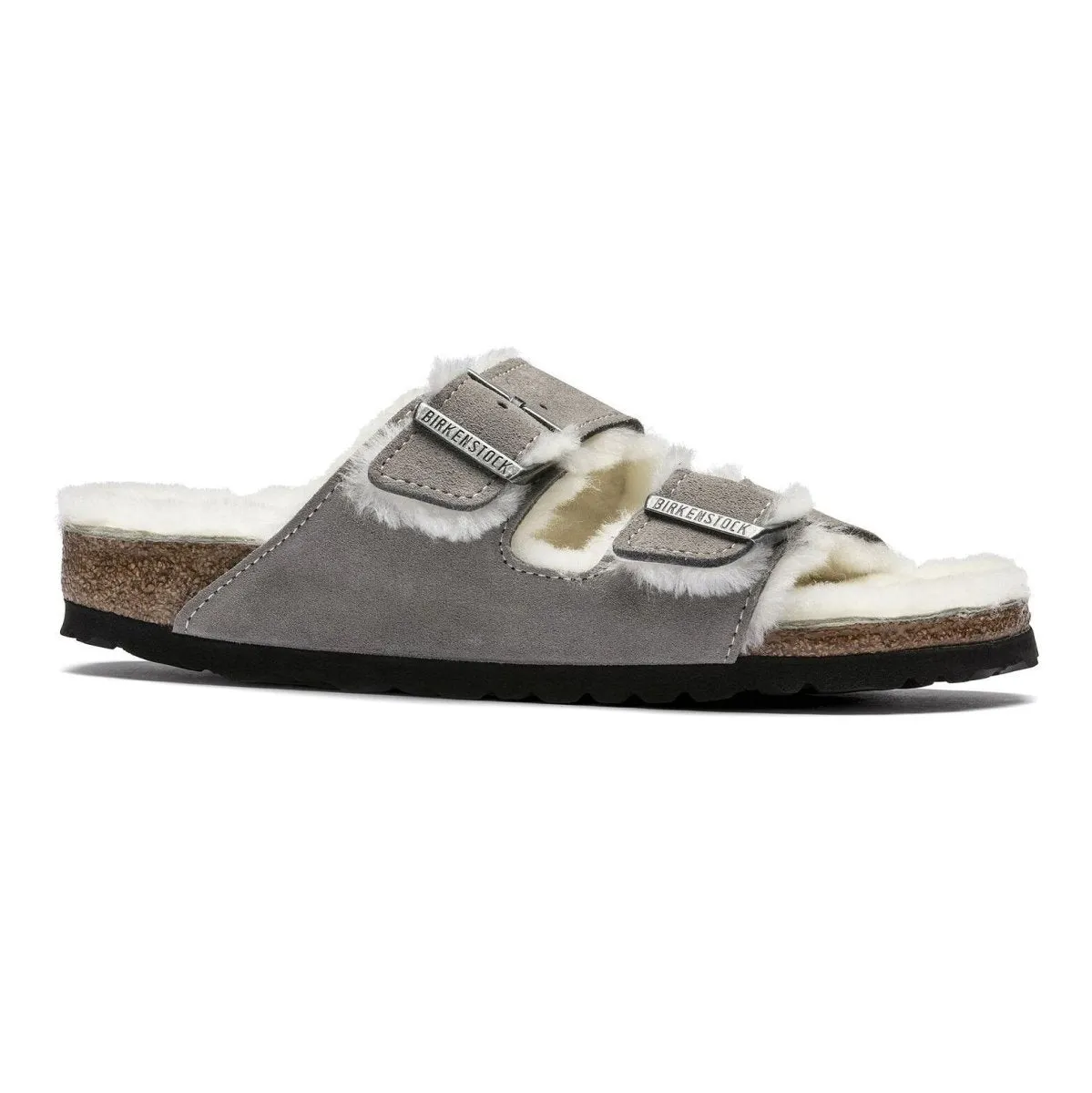 Birkenstock Damen Arizona Shearling Stone