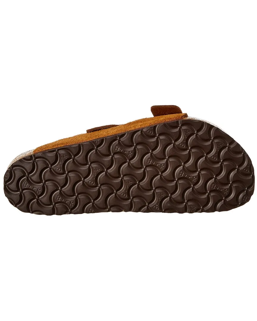 Birkenstock Damen Arizona Sandale mit weichem Fußbett aus Wildleder