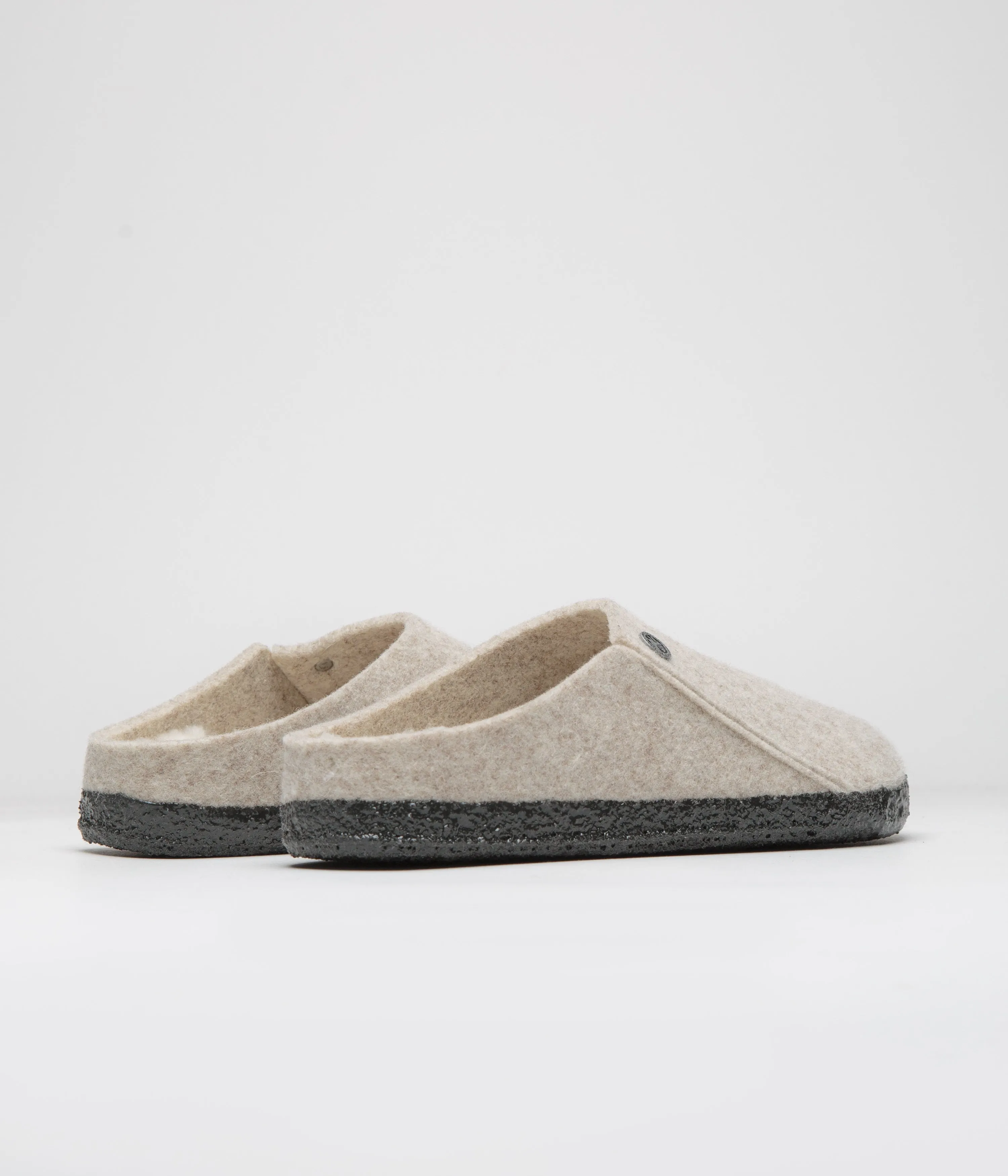 Birkenstock Zermatt Filzpuschen mit Schaffell - Eierlikör Birkenstock Schuhe