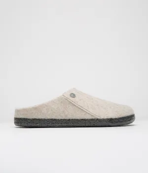 Birkenstock Zermatt Filzpuschen mit Schaffell - Eierlikör Birkenstock Schuhe