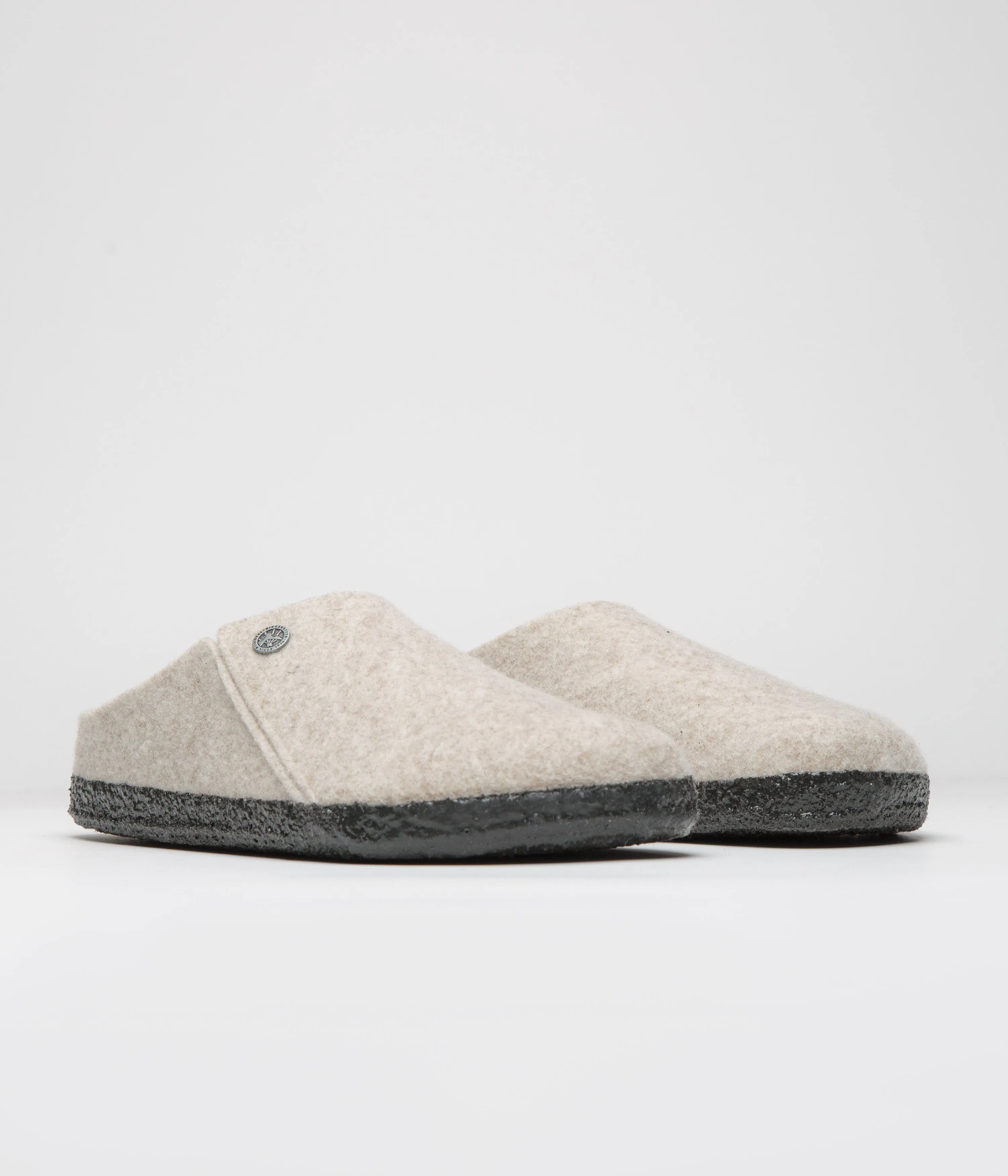 Birkenstock Zermatt Filzpuschen mit Schaffell - Eierlikör Birkenstock Schuhe