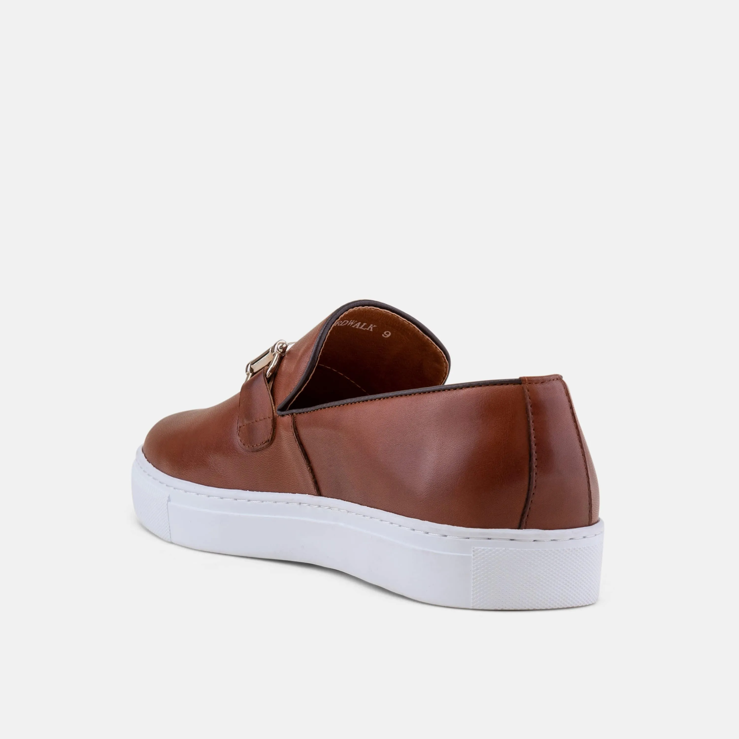Boardwalk Mahagoni-Leder Pferdegebiss-Sneaker
