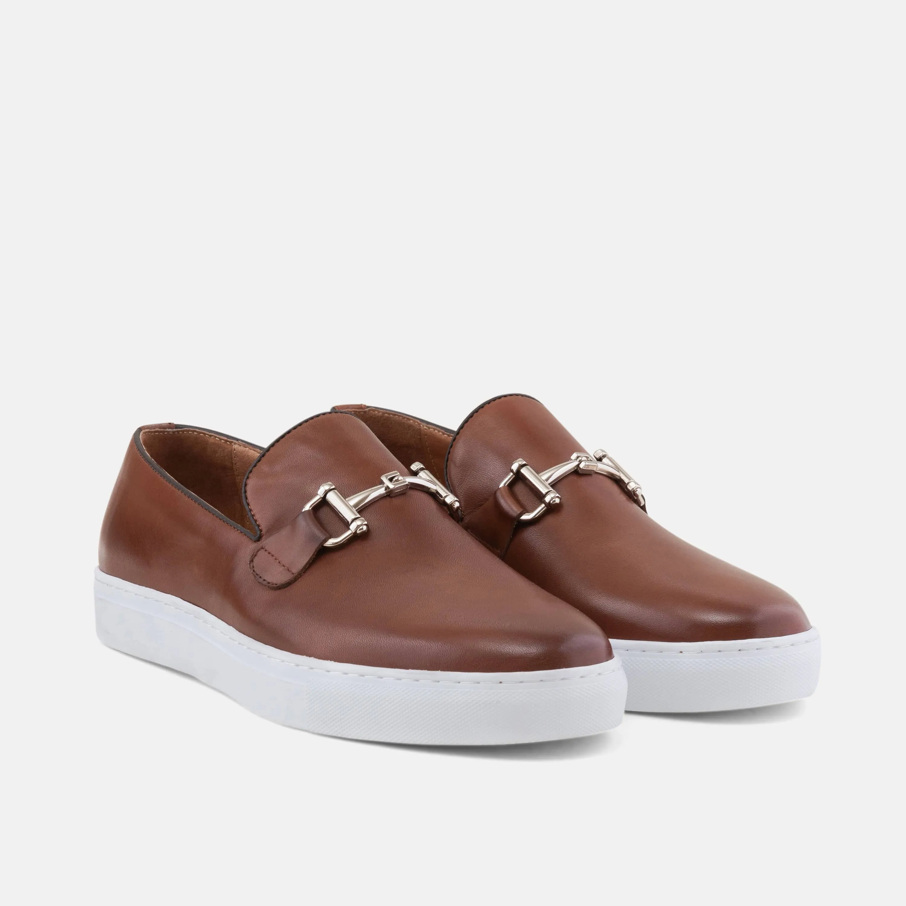Boardwalk Mahagoni-Leder Pferdegebiss-Sneaker