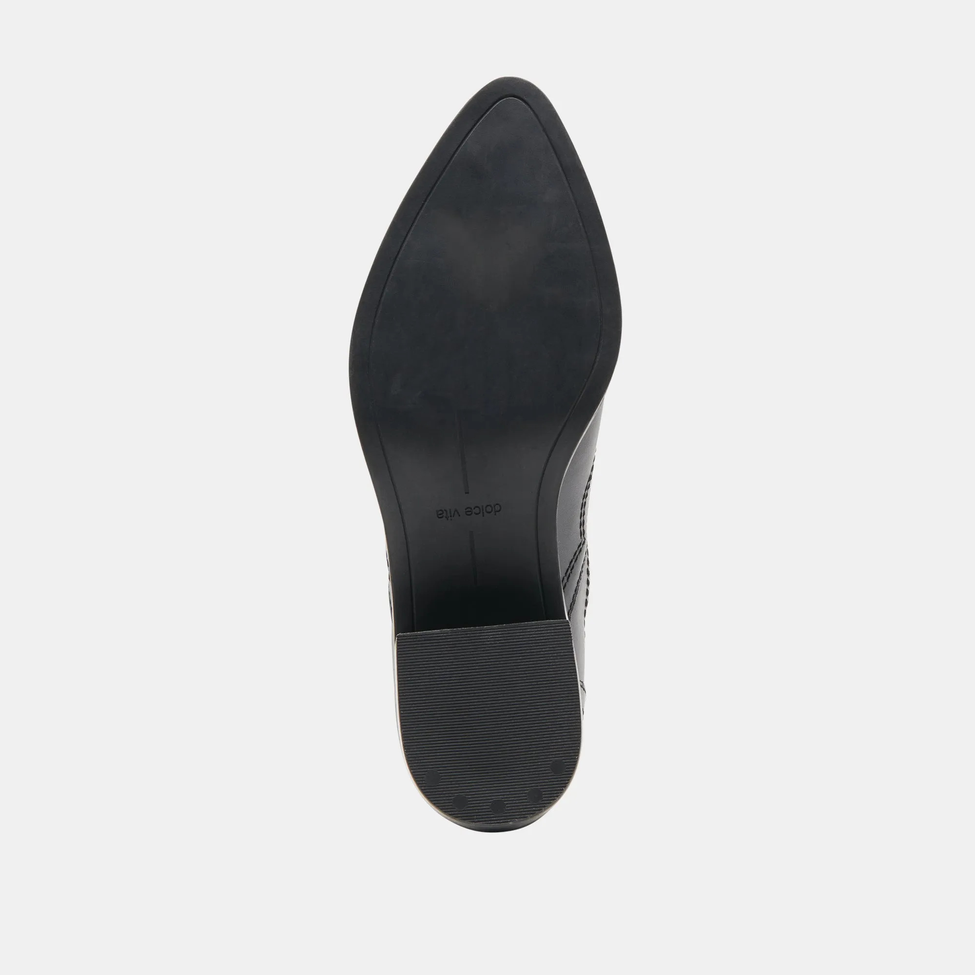 BRYLEE H2O WEITE BOOTIES AUS SCHWARZEM LEDER