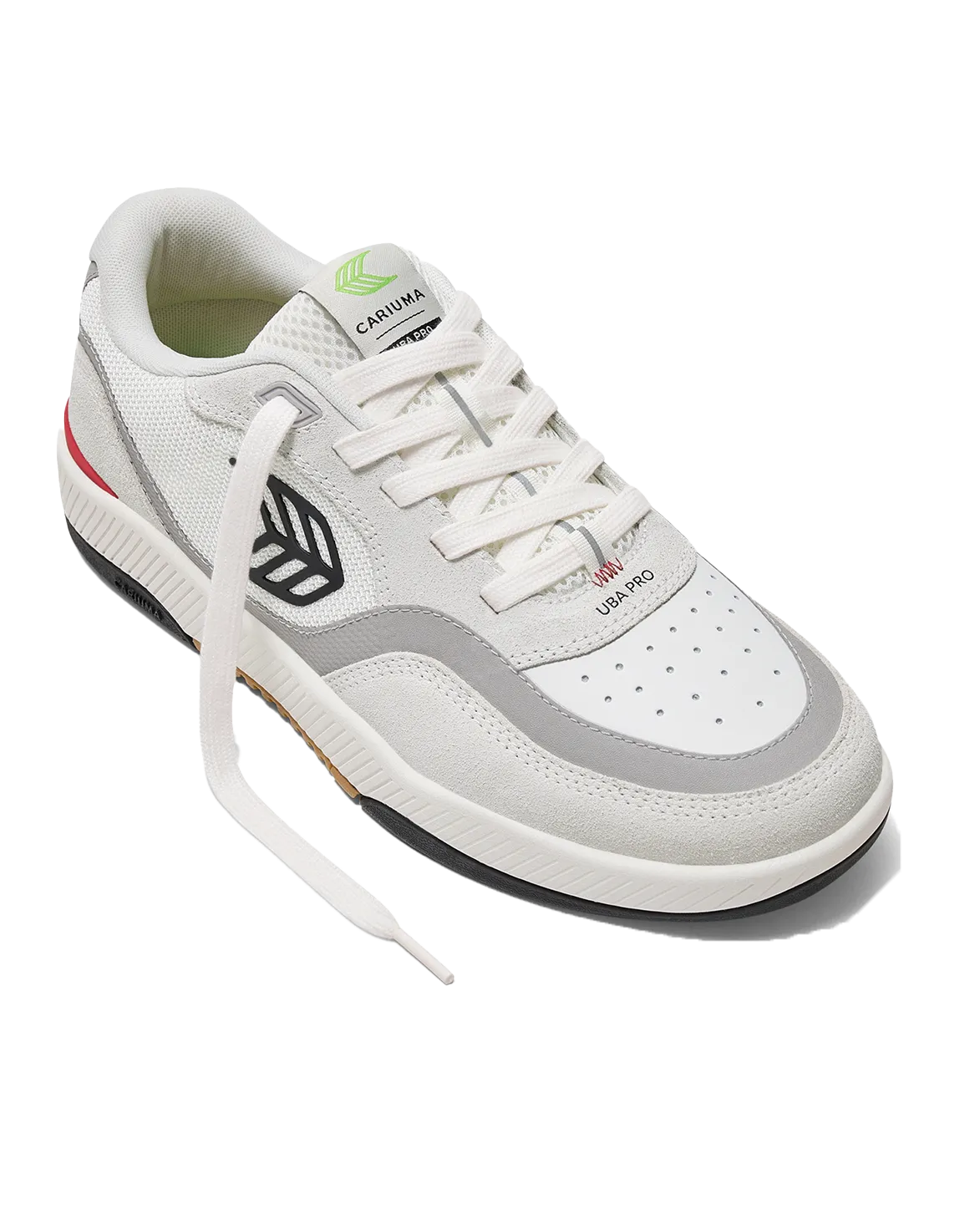 Cariuma Schuhe Uba Pro Schuhe in Rauchweiß, Rot & Schwarz
