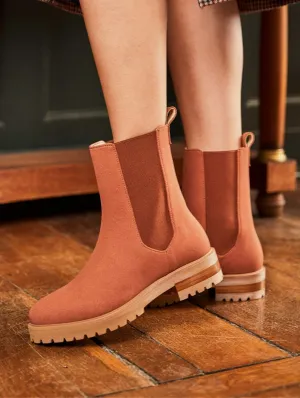 Chelsea Vegane Stiefel aus recyceltem Wildleder | Espresso