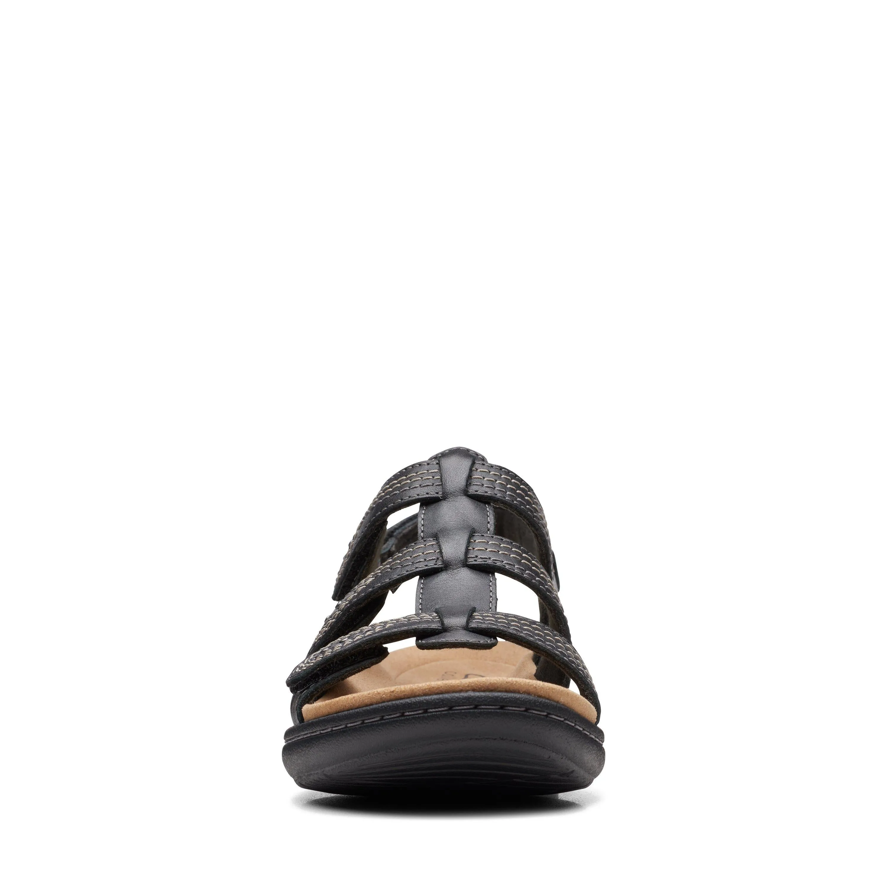 Clarks Laurieann Vine in schwarzem Leder