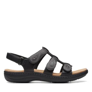 Clarks Laurieann Vine in schwarzem Leder
