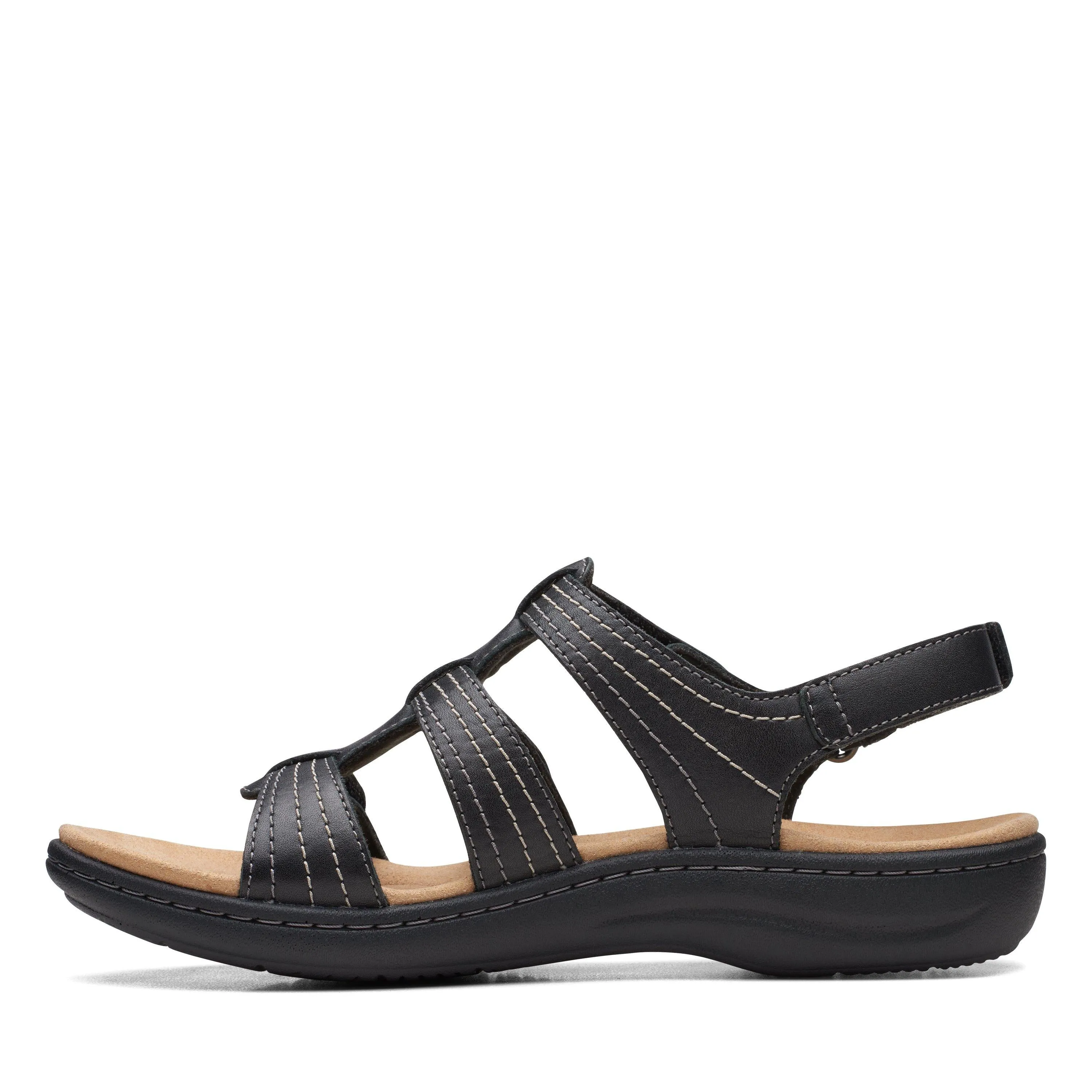 Clarks Laurieann Vine in schwarzem Leder