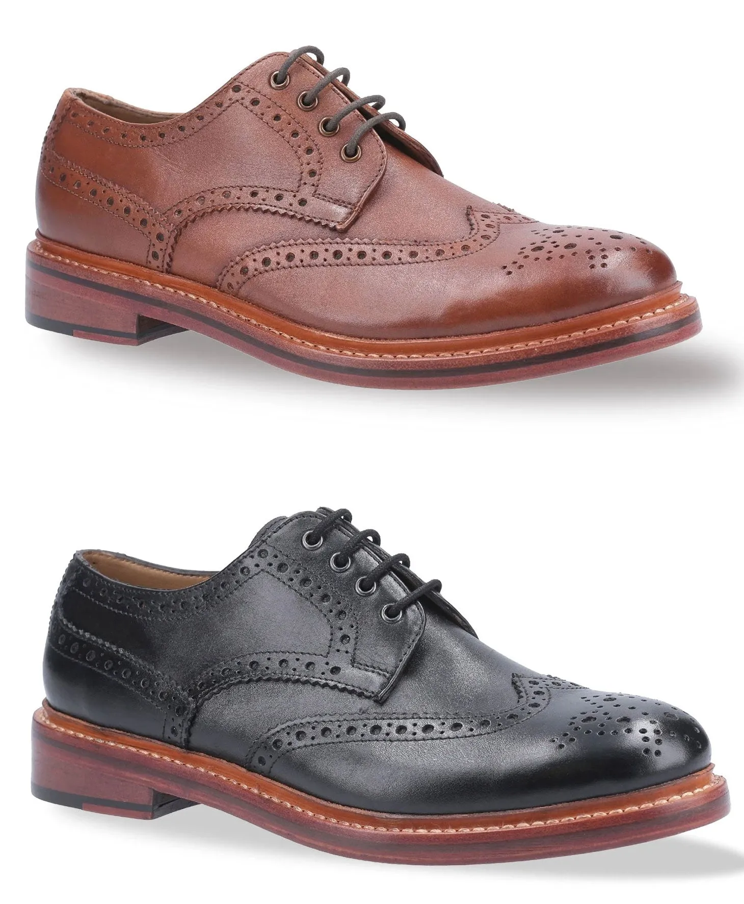 Cotswold Quenington All Leder Brogue Schuh Cotswold Schuhe