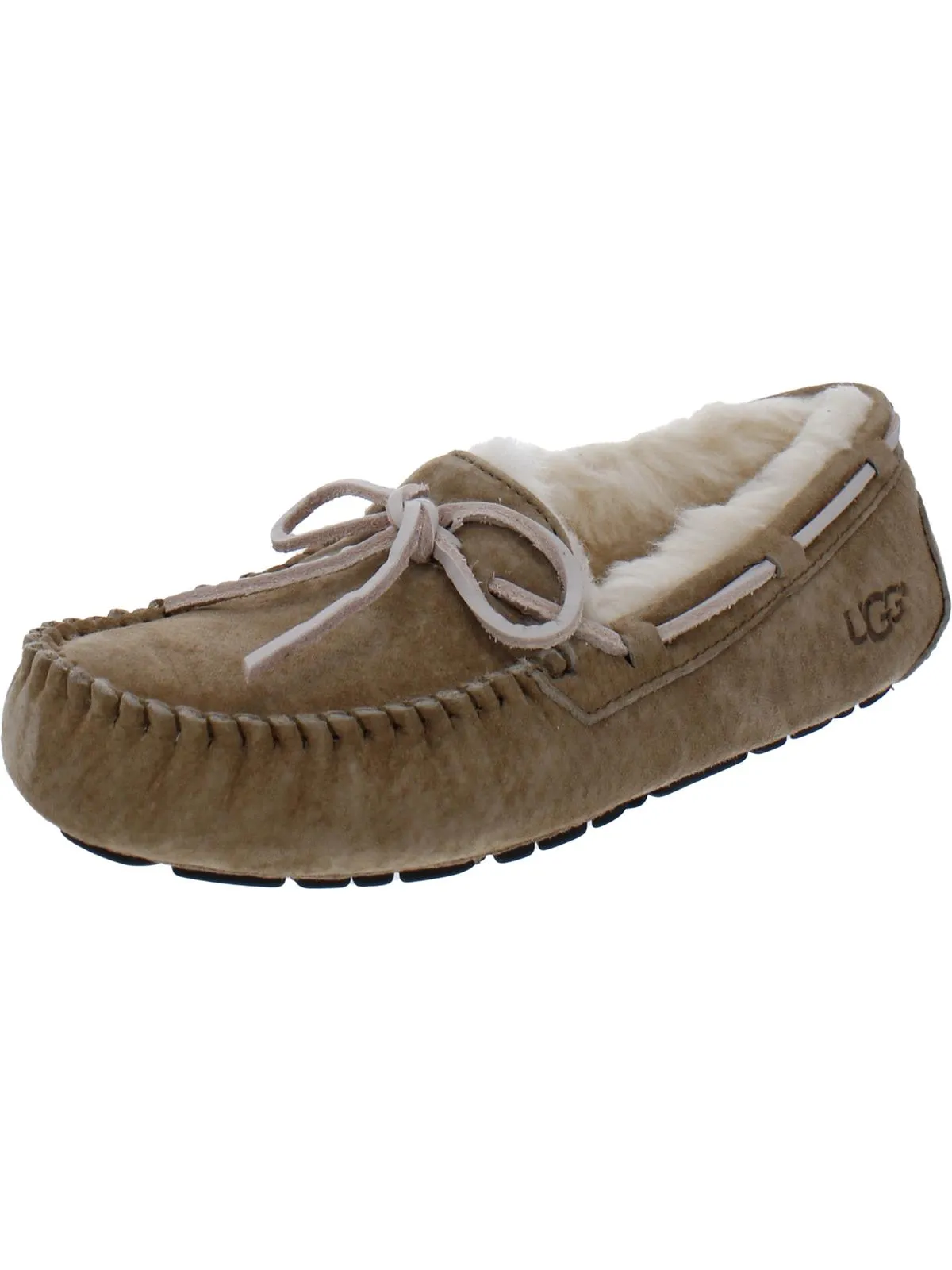 Dakota Damen Wildleder Schaffell gefütterte Mokassin Hausschuhe Hey Dude Schuhe