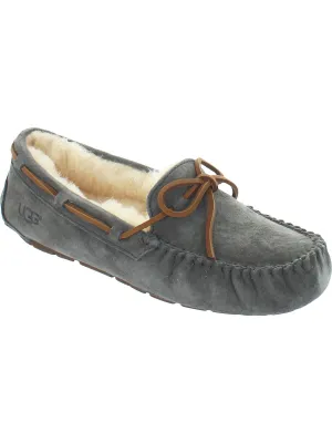 Dakota Damen Wildleder Schaffell gefütterte Mokassin Hausschuhe Hey Dude Schuhe