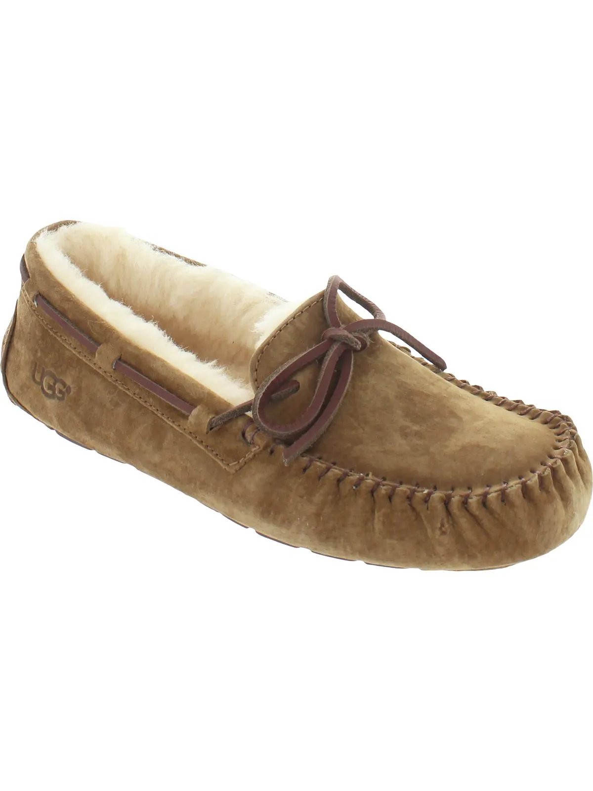 Dakota Damen Wildleder Schaffell gefütterte Mokassin Hausschuhe Hey Dude Schuhe