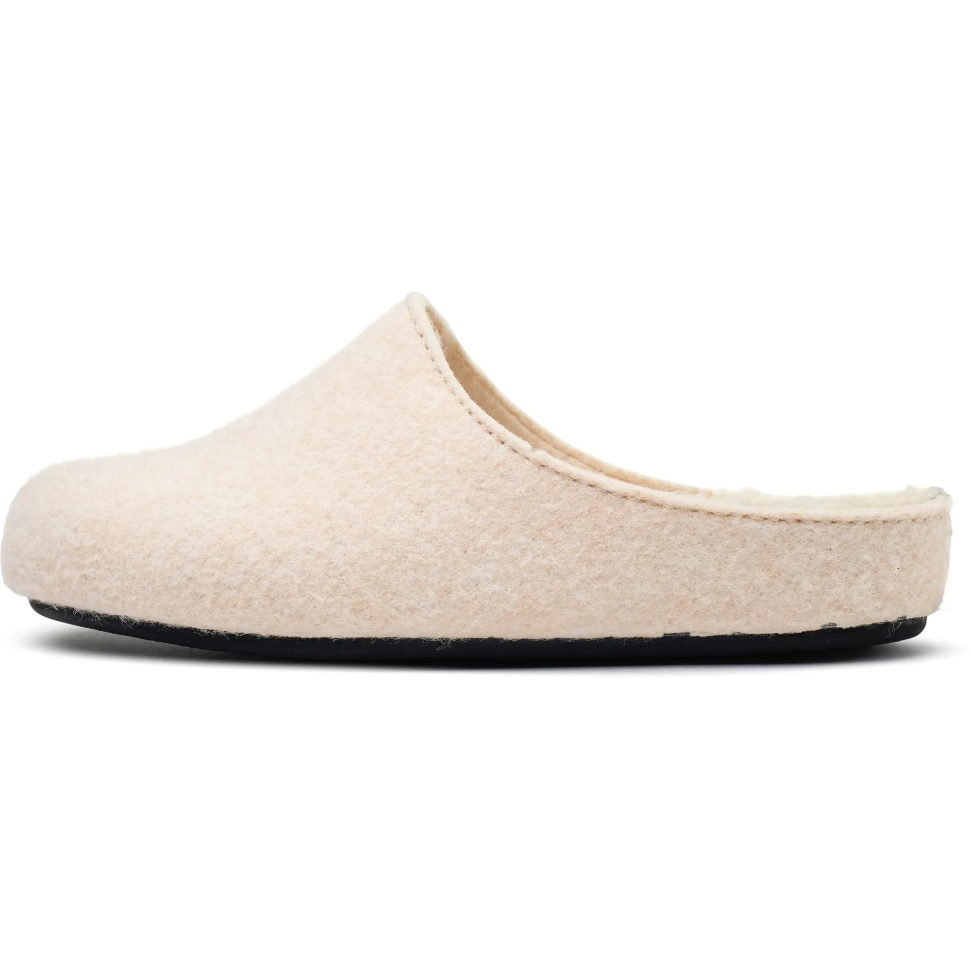 Damen Vegane Mule Hausschuhe | Creme