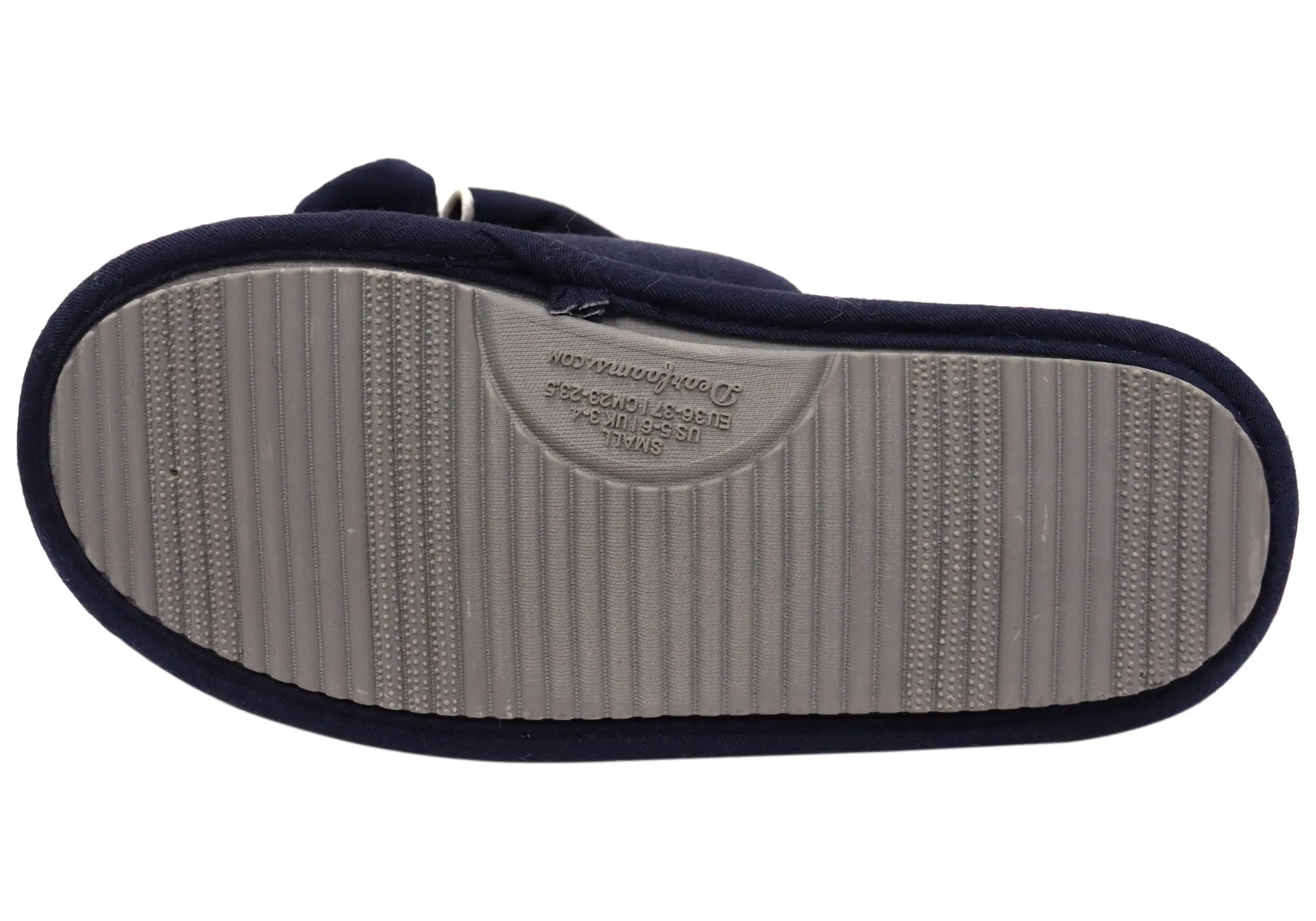 Dearfoams Damen Bequeme Lydia Schlafanzug-Pantoffeln Mit Schleife Dearfoams Schuhe