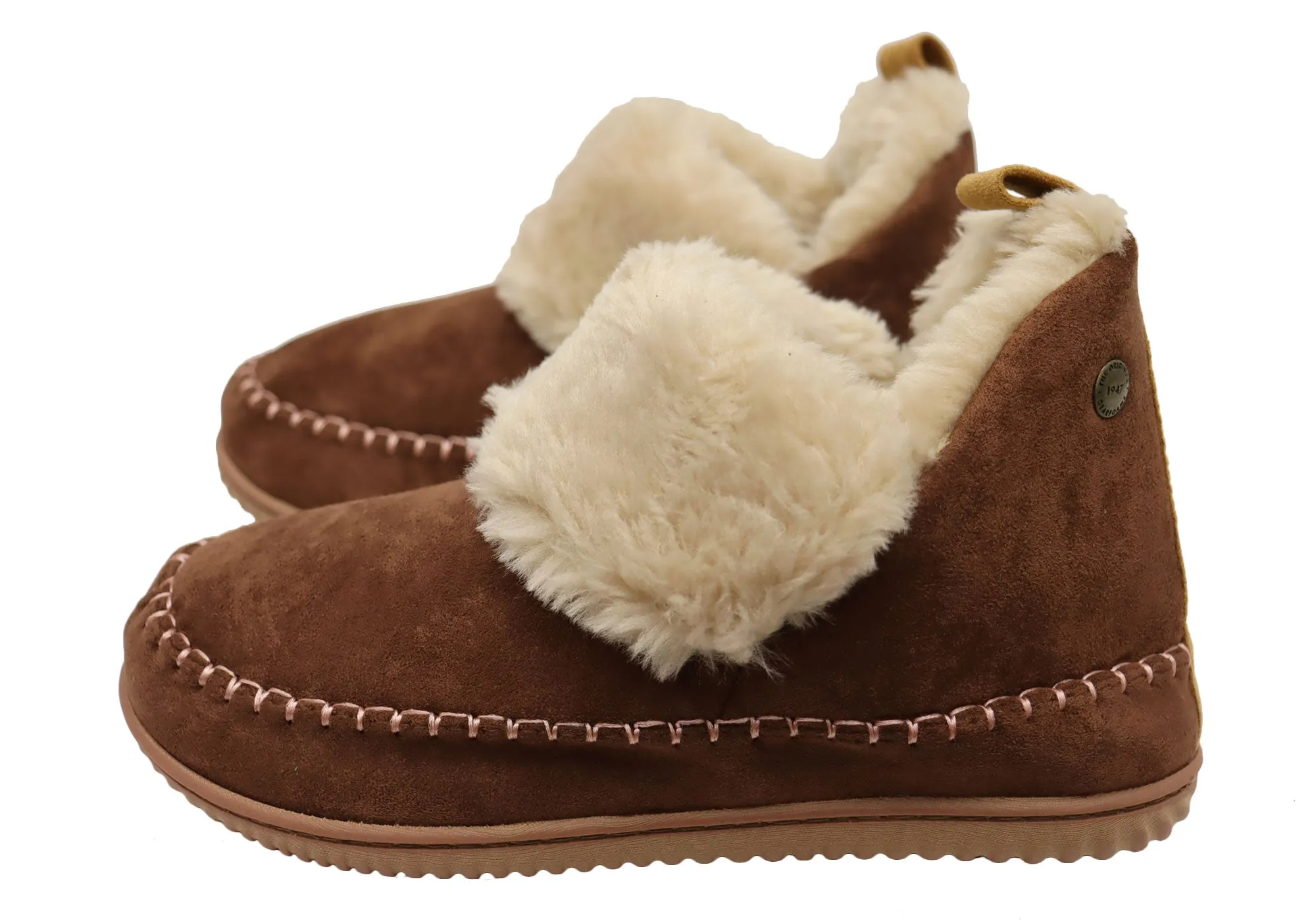 Dearfoams Damen Bequeme Moritz Bootie Hausschuhe Dearfoams Schuhe