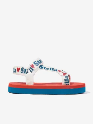 Mädchen Logo Band Sandalen in Mehrfarbig