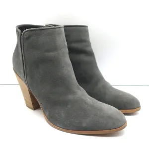 Giuseppe Zanotti Nicky Stiefeletten Grau Wildleder Größe 38.5 Spitze Stiefeletten