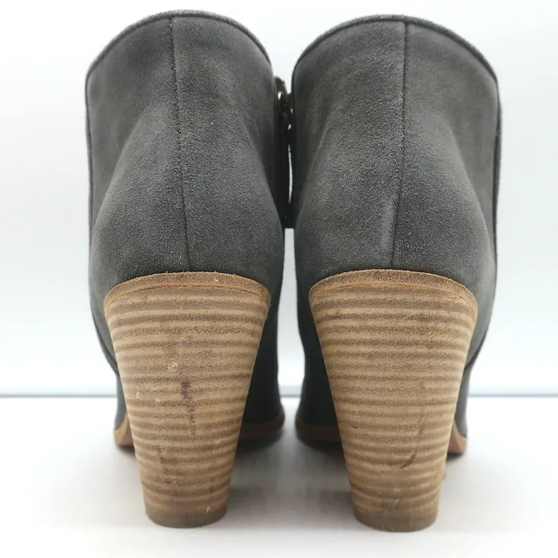 Giuseppe Zanotti Nicky Stiefeletten Grau Wildleder Größe 38.5 Spitze Stiefeletten