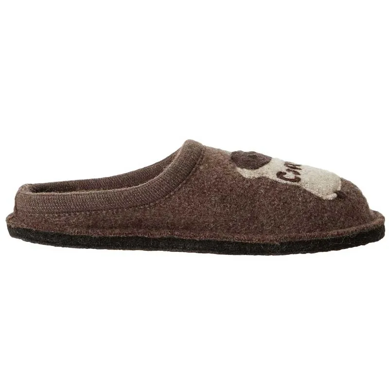 Haflinger Damen Kaffee Erde Wolle