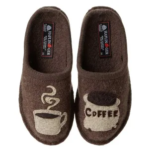 Haflinger Damen Kaffee Erde Wolle