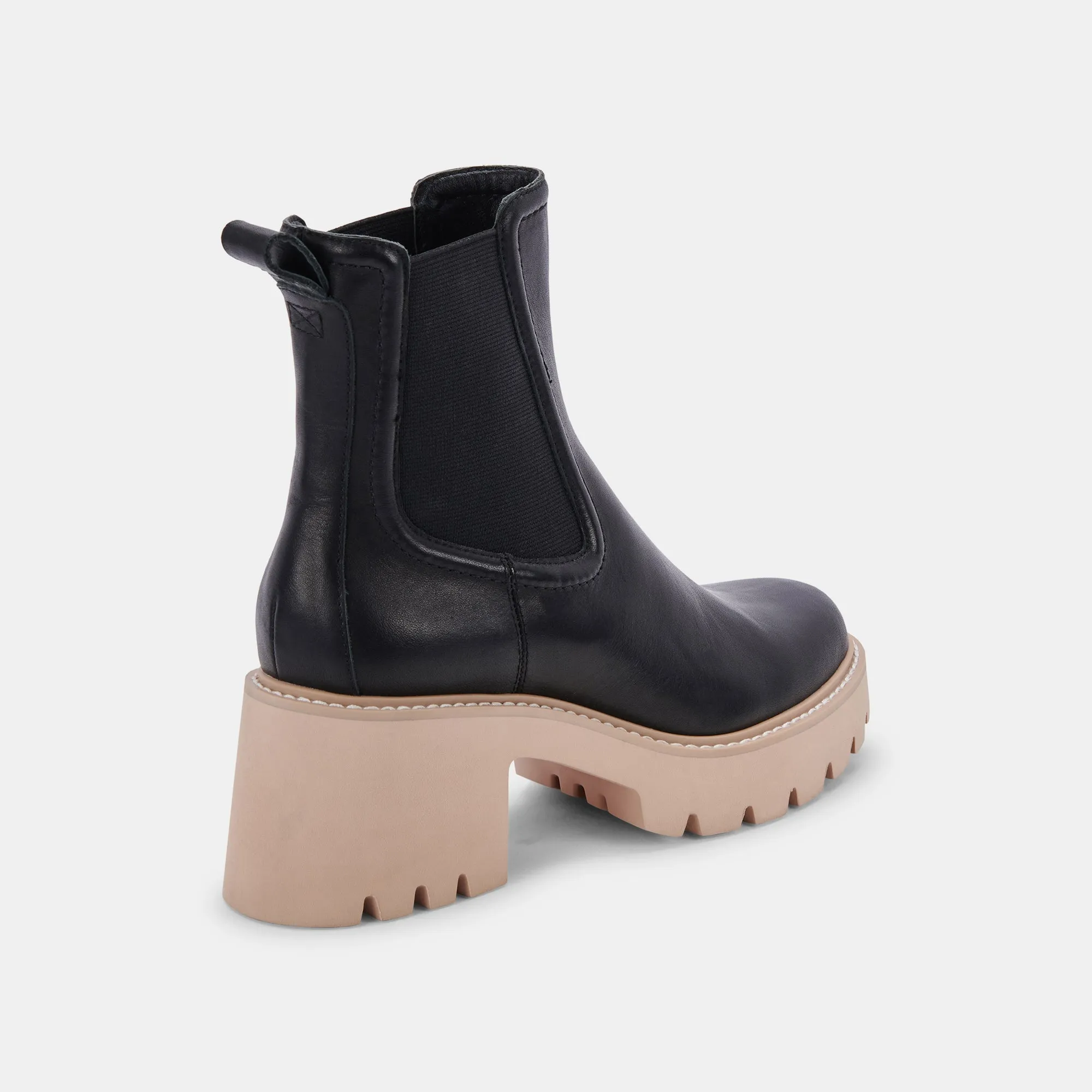 HAWK H2O STIEFELETTEN AUS SCHWARZEM LEDER