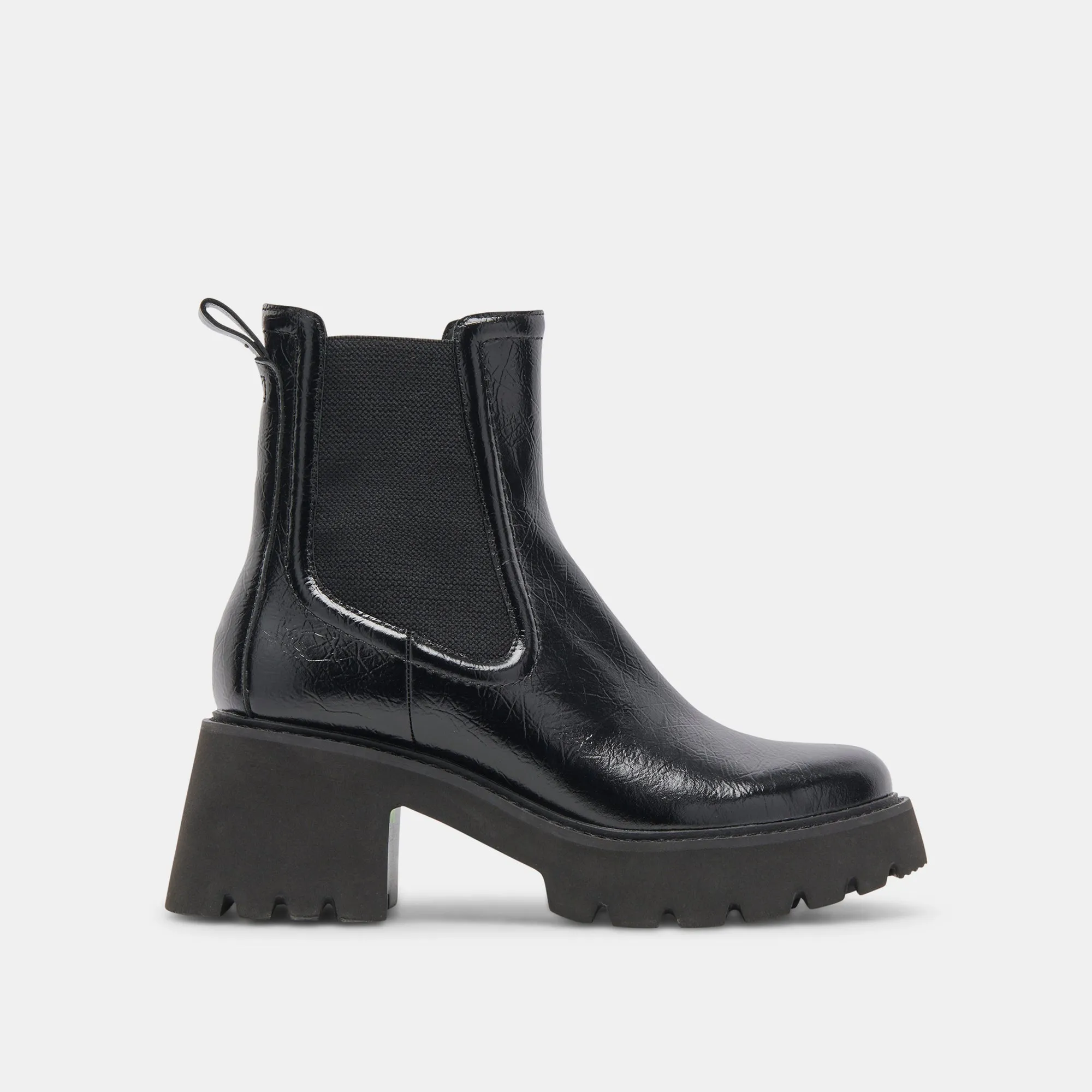 HAWK H2O STIEFELETTEN MITTERNACHTSKRÄUSELUNG GLANZLEDER