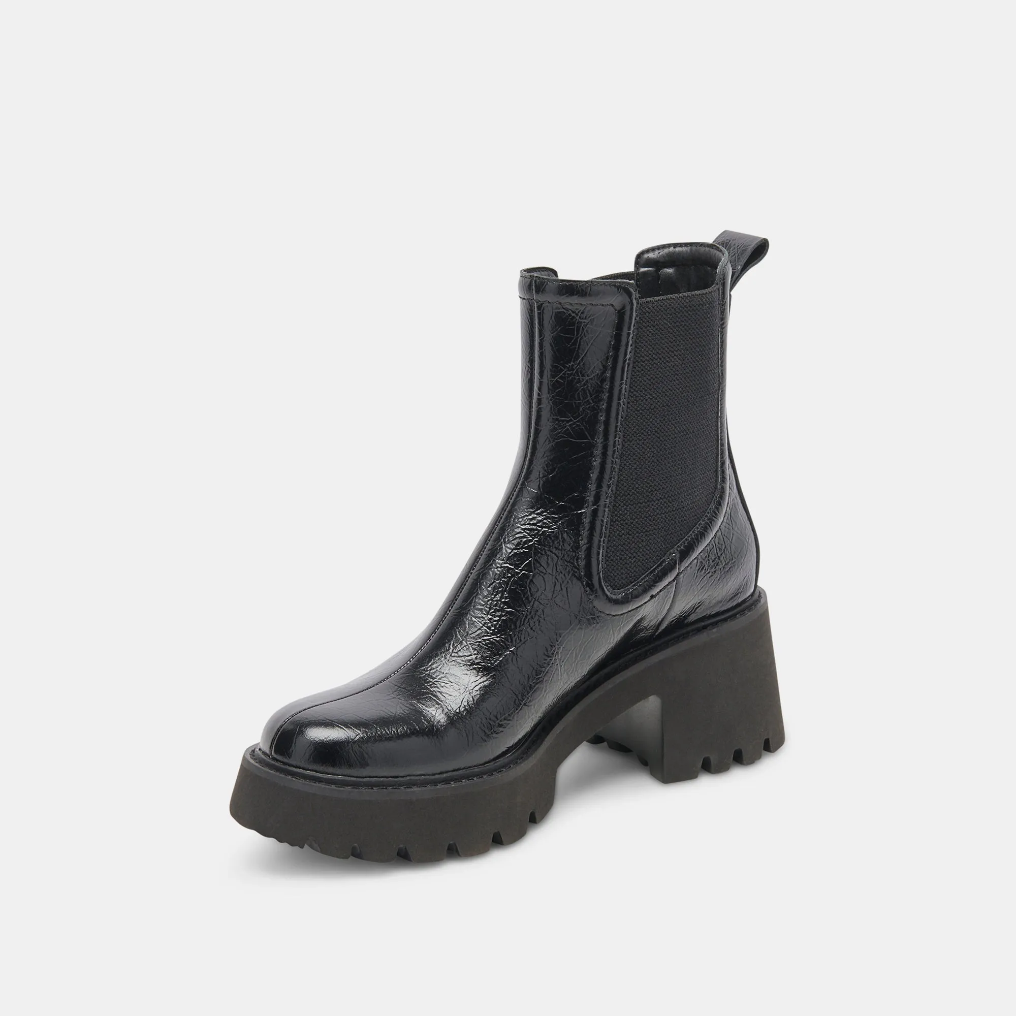HAWK H2O STIEFELETTEN MITTERNACHTSKRÄUSELUNG GLANZLEDER