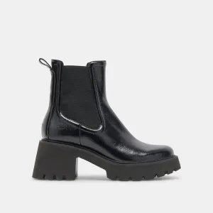 HAWK H2O STIEFELETTEN MITTERNACHTSKRÄUSELUNG GLANZLEDER